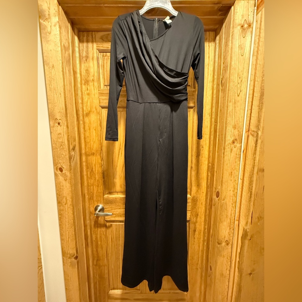 Halara Elegant Black Long Sleeve Jumpsuit